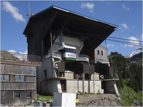 Avoriaz, Seilbahnstation ins Tal